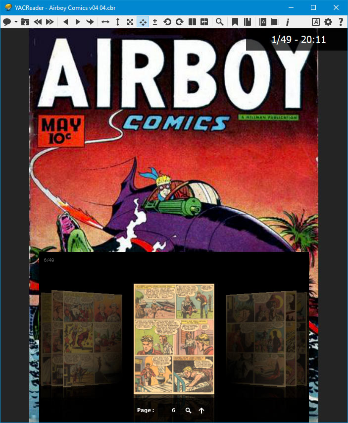 new user interface in the comic reader